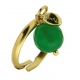 Anello agata verde smeraldo