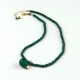 Choker Agata verde smeraldo con melina