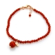 Bracciale corallo bamboo rosso