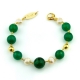 Bracciale agata verde smeraldo