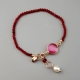 Bracciale aquarelle, agata Ruby