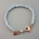 Bracciale Acquamarina milk 6mm Easy 