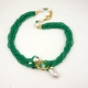 Collier agata verde smeraldo